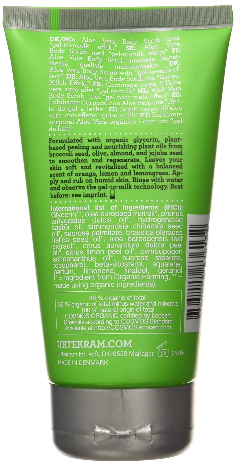 Urtekram Aloe Vera Body Scrub Bio Peeling 150 ml