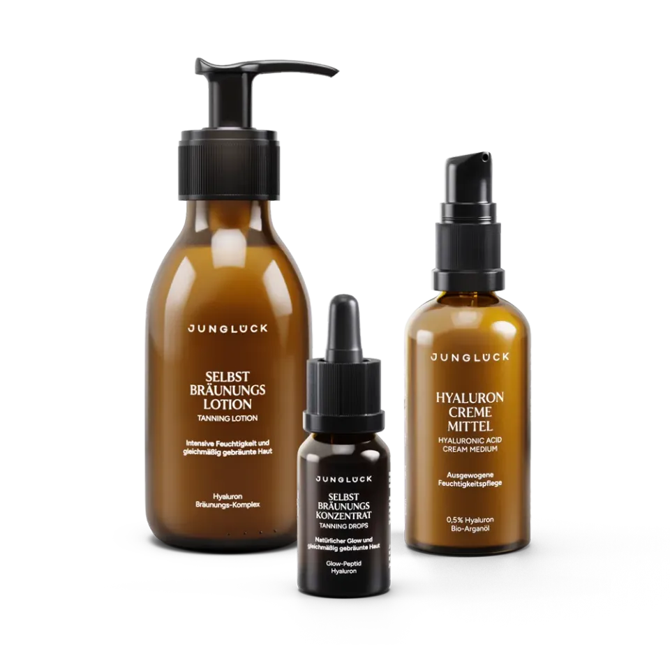 JUNGLÜCK Care & Tan Trio Körperset Set ohne Duftstoffe