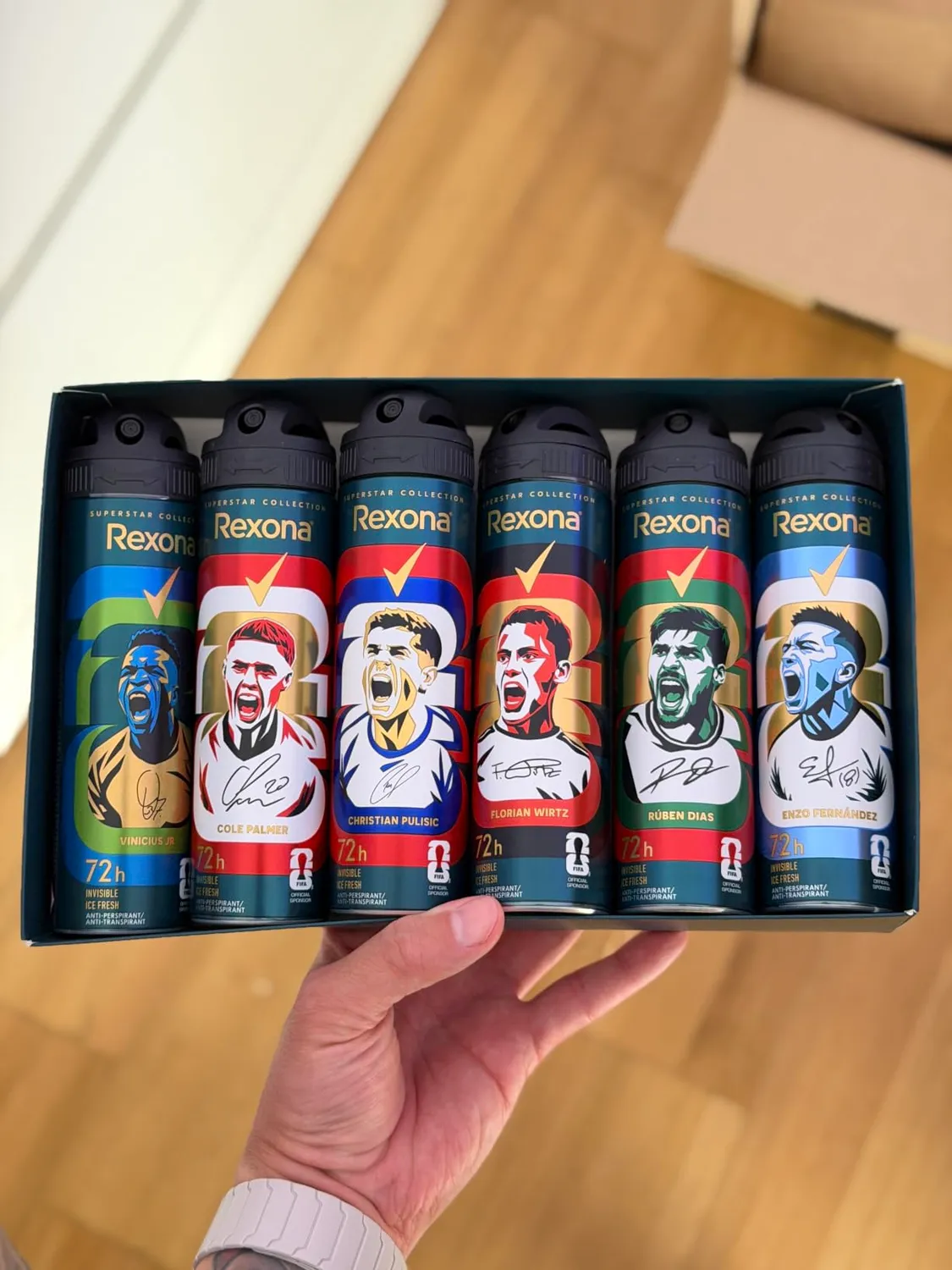 Rexona Men Cobalt Dry Deo Spray 6x150 ml MotionSense