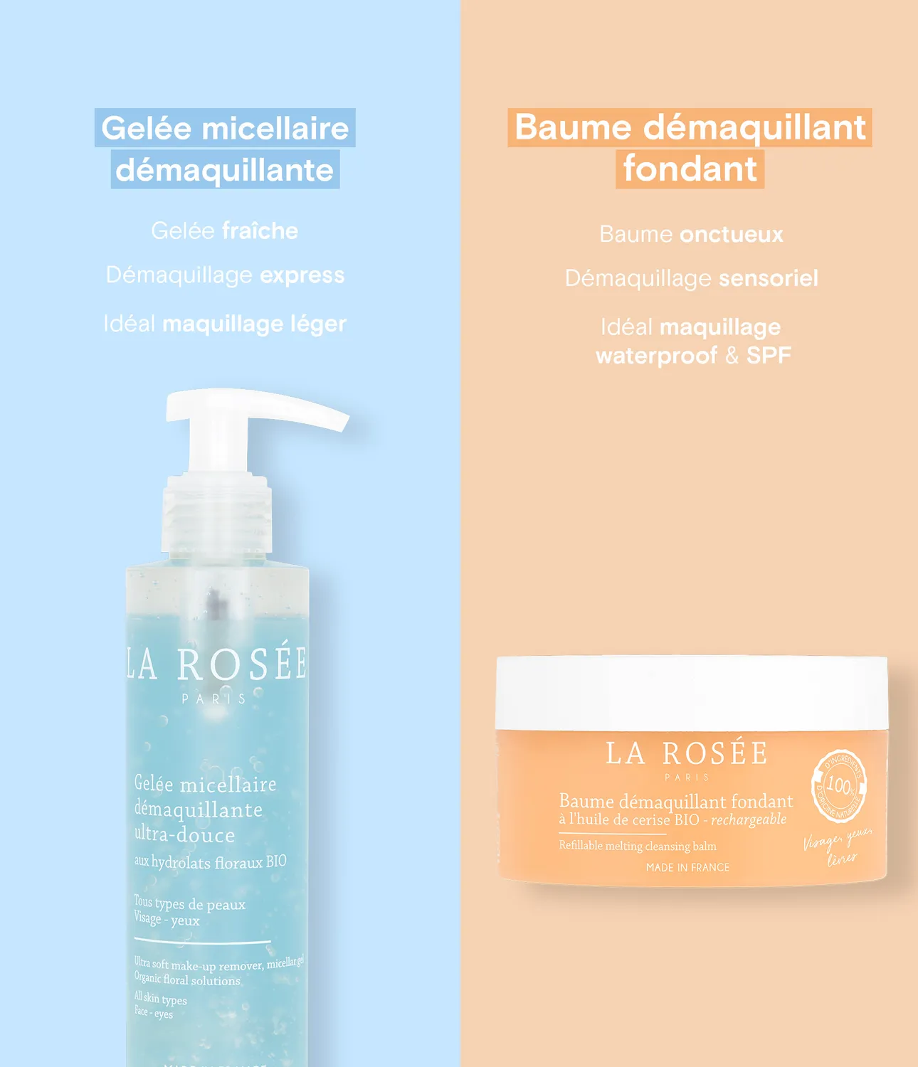 La Rosée Mizellen Reinigungsgelée Gesicht Make-up Entferner