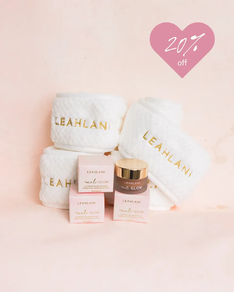 Leahlani The Honeys Bundle Geschenkset 6er Meli Glow Maske