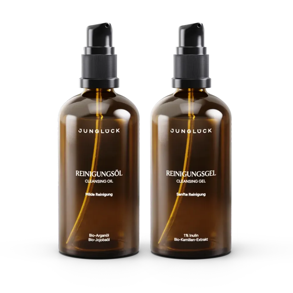 JUNGLÜCK Double Cleansing Kombi 1+1 Reinigungsset mild
