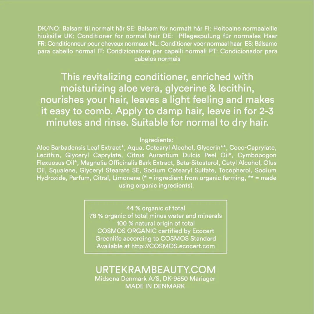 Urtekram Aloe Vera Conditioner 180 ml regenerierend