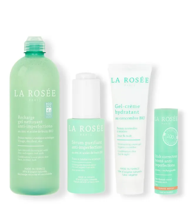 La Rosée Anti-Imperfections Gesichtsroutine reine Haut Set