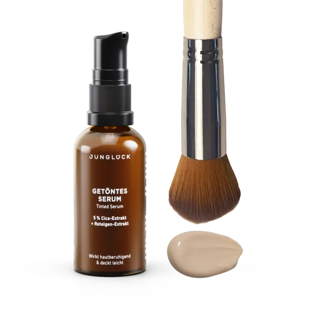 JUNGLÜCK Getöntes Serum Pinsel Set 01 sehr hell Cica