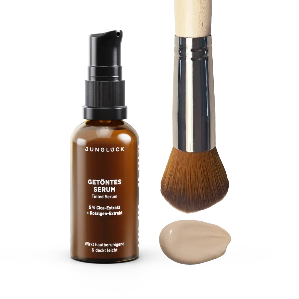 JUNGLÜCK Getöntes Serum Pinsel Set 01 sehr hell Cica