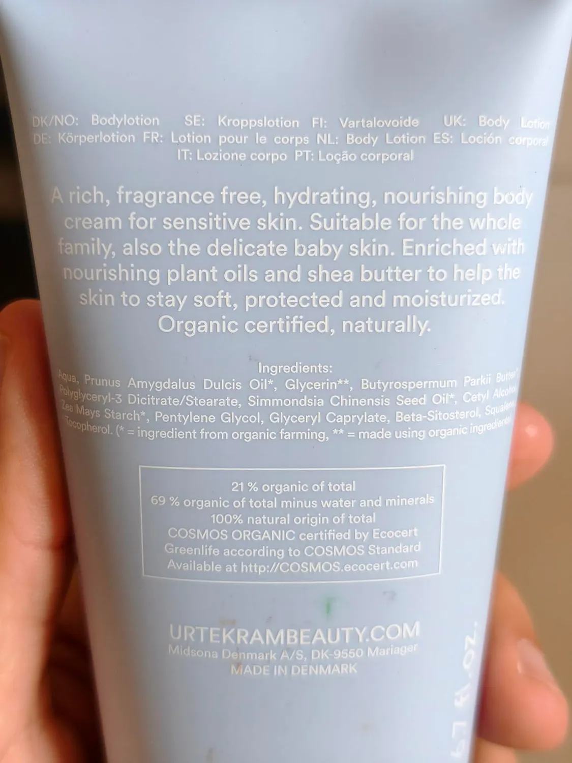 Urtekram Find Balance Körpercreme 200 ml parfümfrei