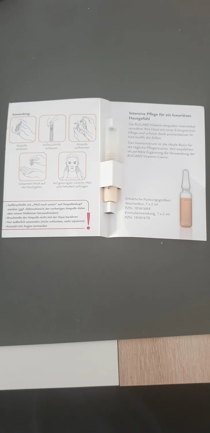 Rugard Vitamin-Ampullen 2 ml Anti-Aging Kur Gesicht