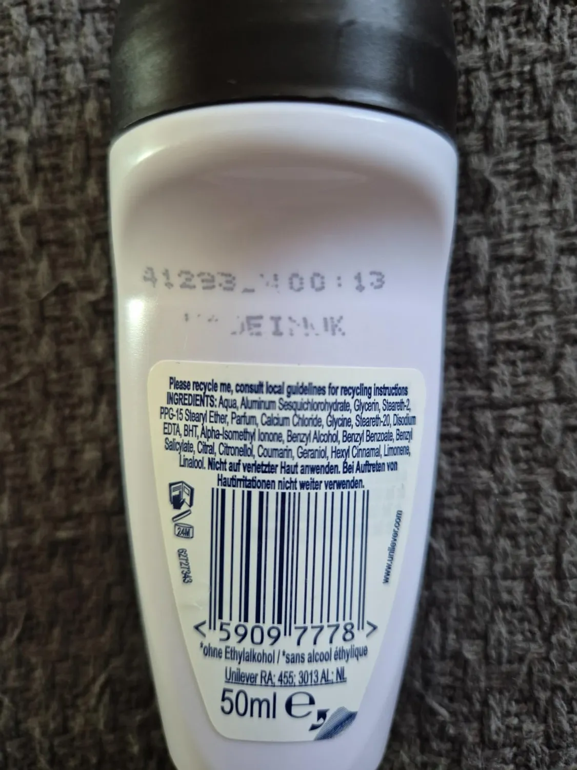 Rexona Nonstop Invisible Aqua Deo Roll-On 50 ml 72h
