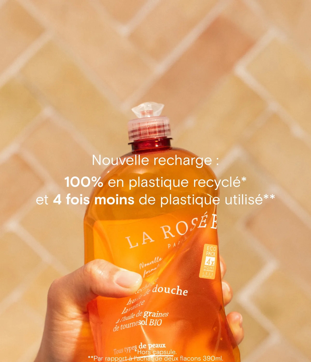 La Rosée Huile de douche Duschöl Nachfüllung