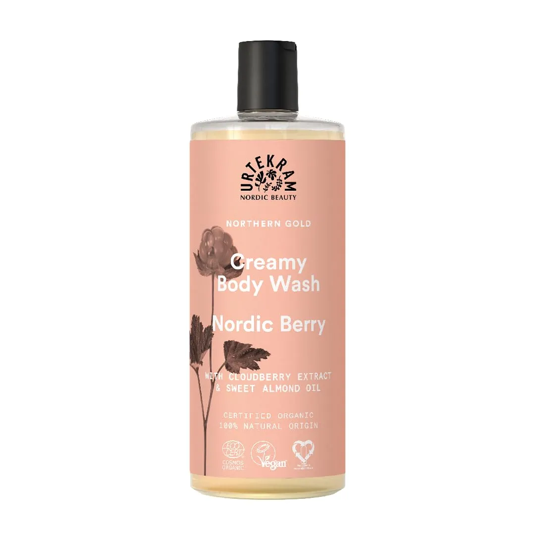 Urtekram Nordic Berry Body Wash Duschgel 200 ml Mandelöl