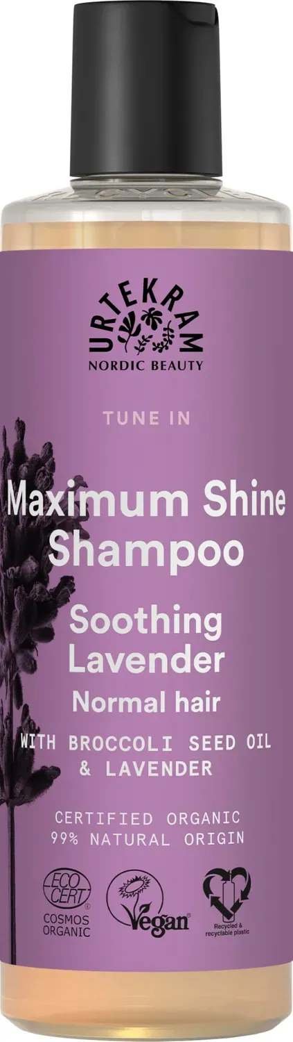 Urtekram Soothing Lavender Shampoo 250 ml Maximum Shine