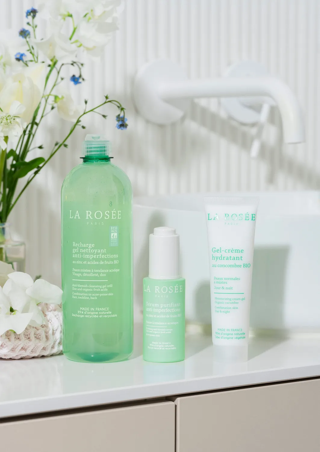 La Rosée Anti-Imperfections Gesichtsroutine reine Haut Set