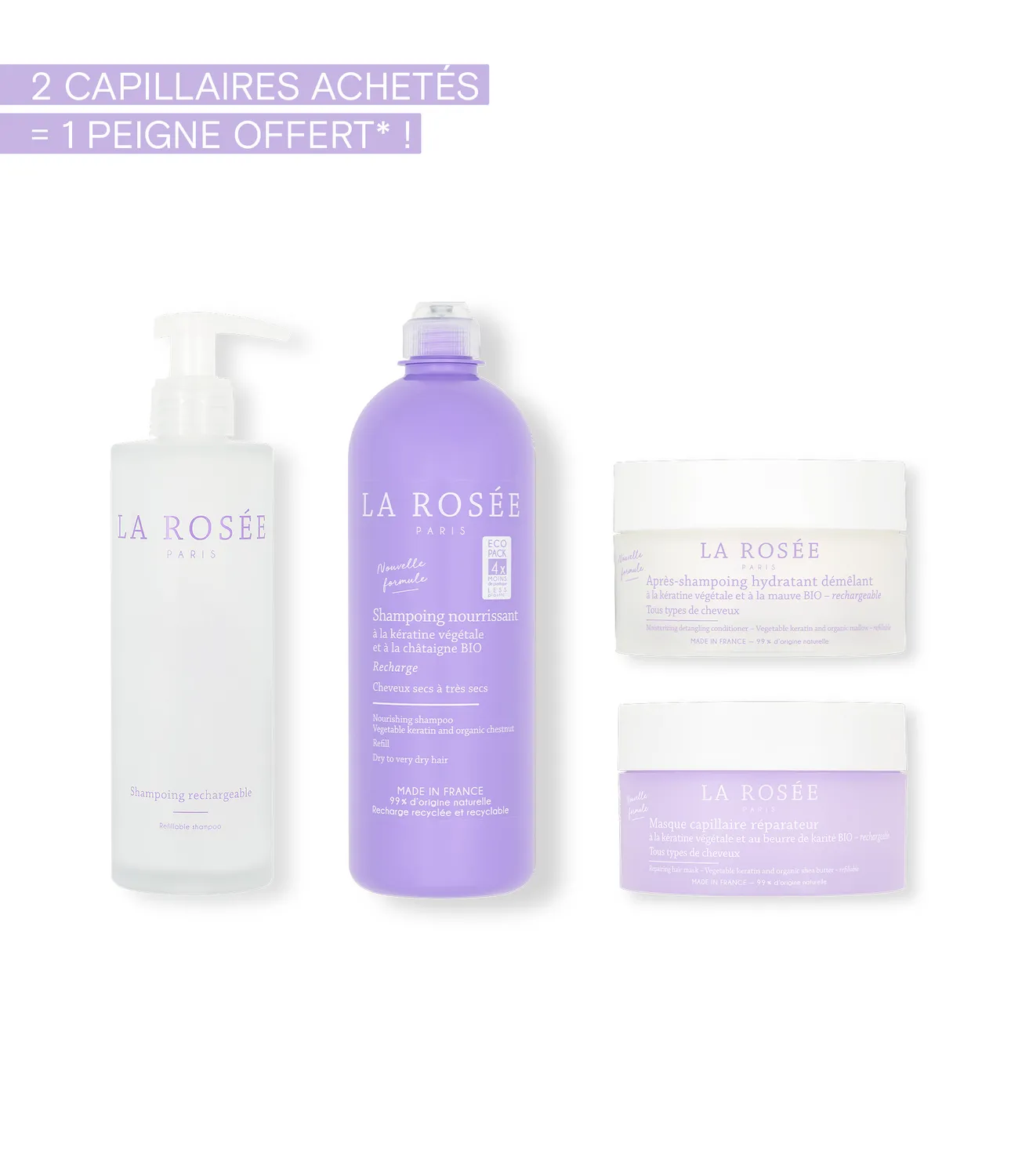 La Rosée Routine trockenes Haar Set nährend