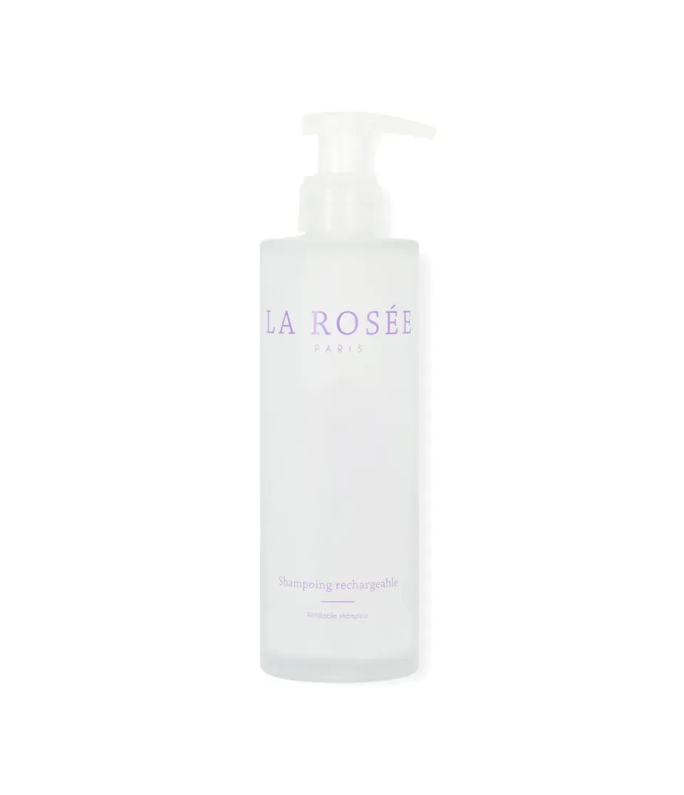 La Rosée Shampooflasche Glas nachfüllbar leer