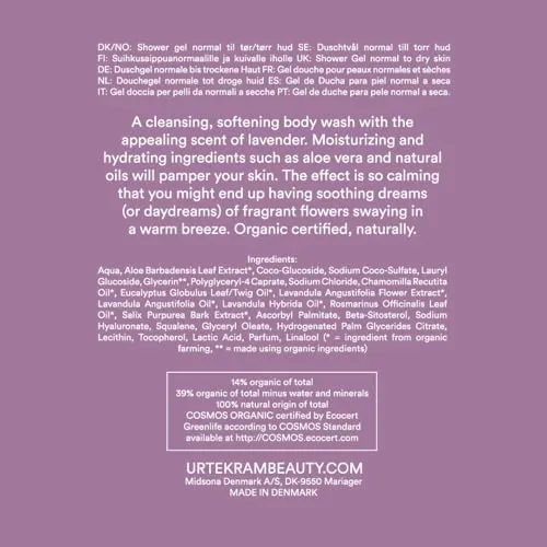 Urtekram Tune In Soothing Lavender Shampoo Glanz