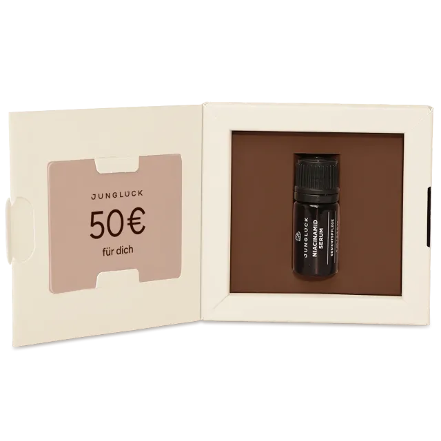 JUNGLÜCK Gutschein Box 50 Euro Geschenkset