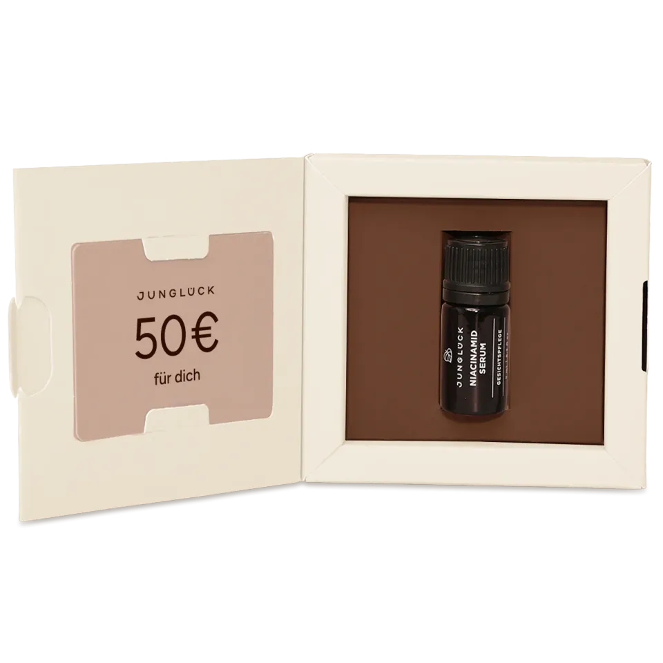 JUNGLÜCK Gutschein Box 50 Euro Geschenkset
