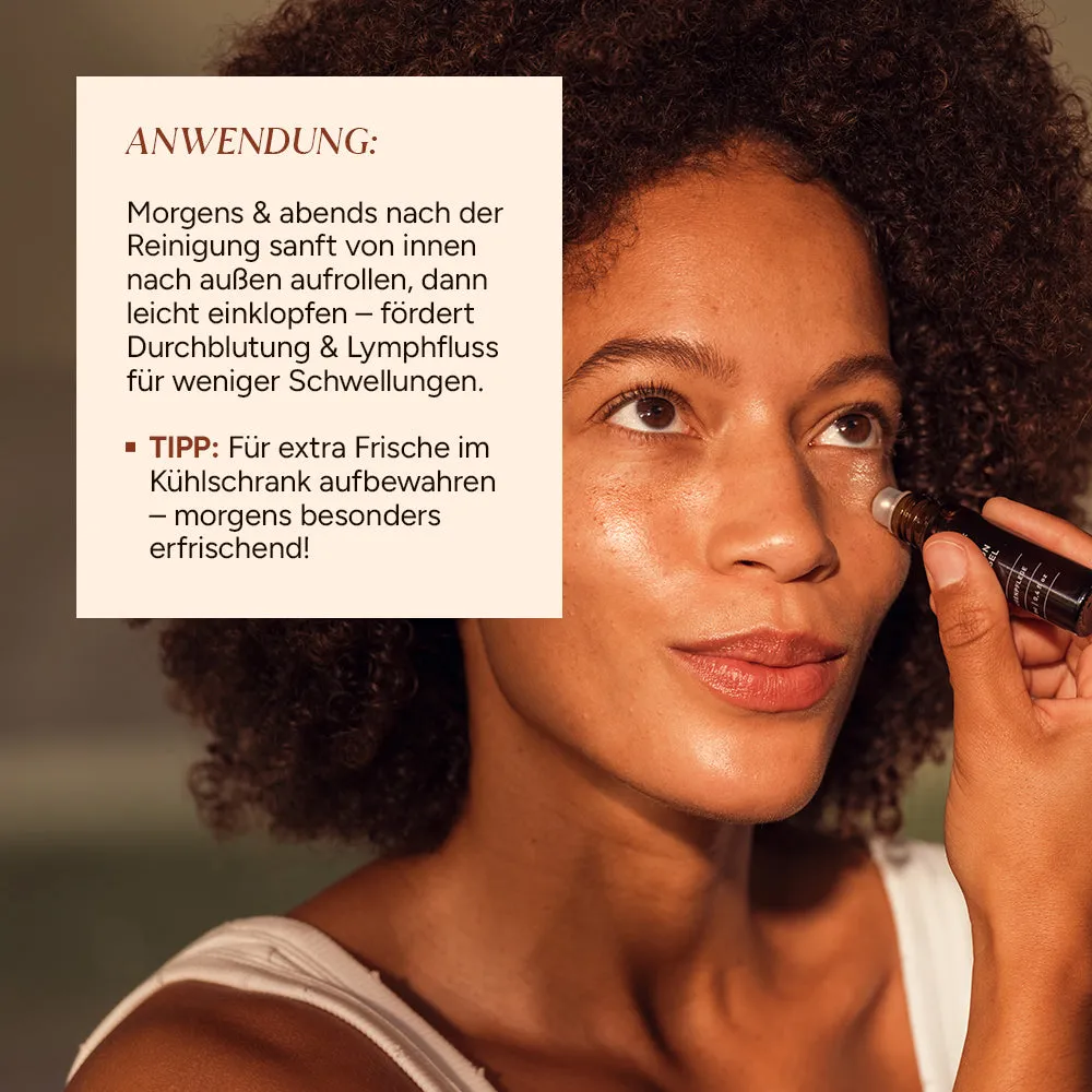 JUNGLÜCK Hyaluron Augengel 10 ml mit Koffein ölfrei