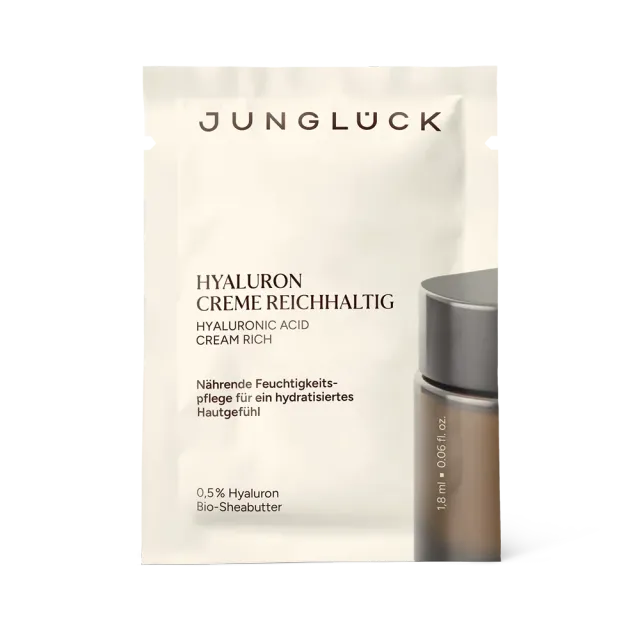 JUNGLÜCK Hyaluron Creme reichhaltig Sachet 1,8 ml