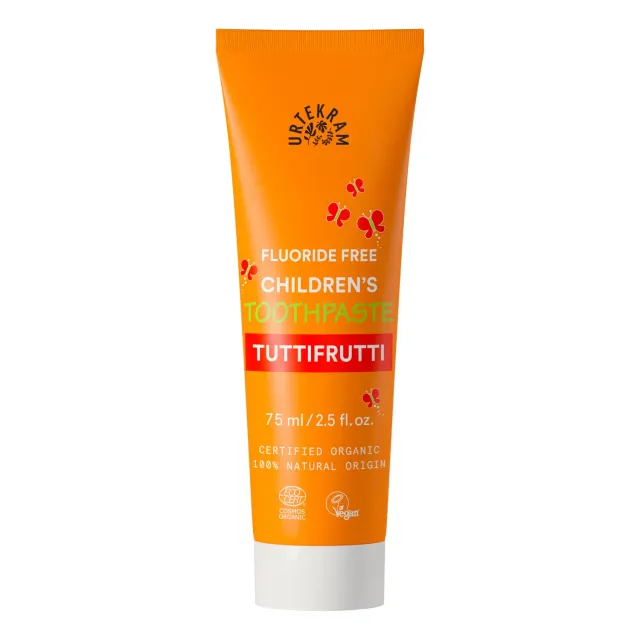 Urtekram Tutti Frutti Kinderzahnpasta 75 ml ohne Fluorid