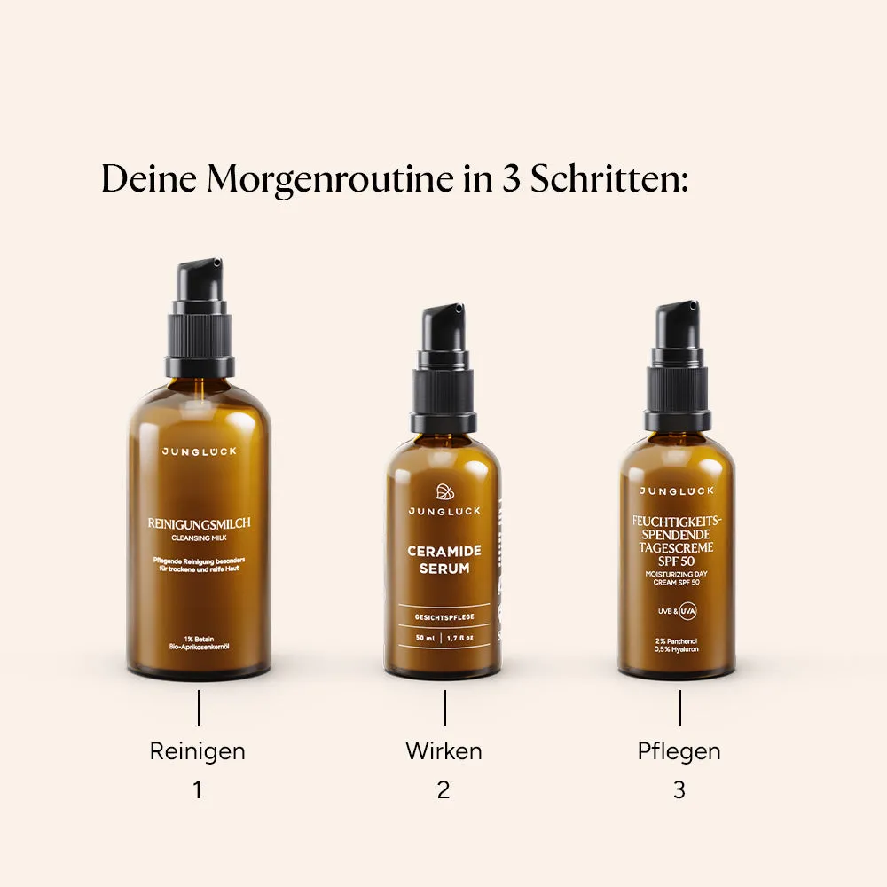 JUNGLÜCK Set Rötungen lindern Pflegeset mit SPF beruhigend