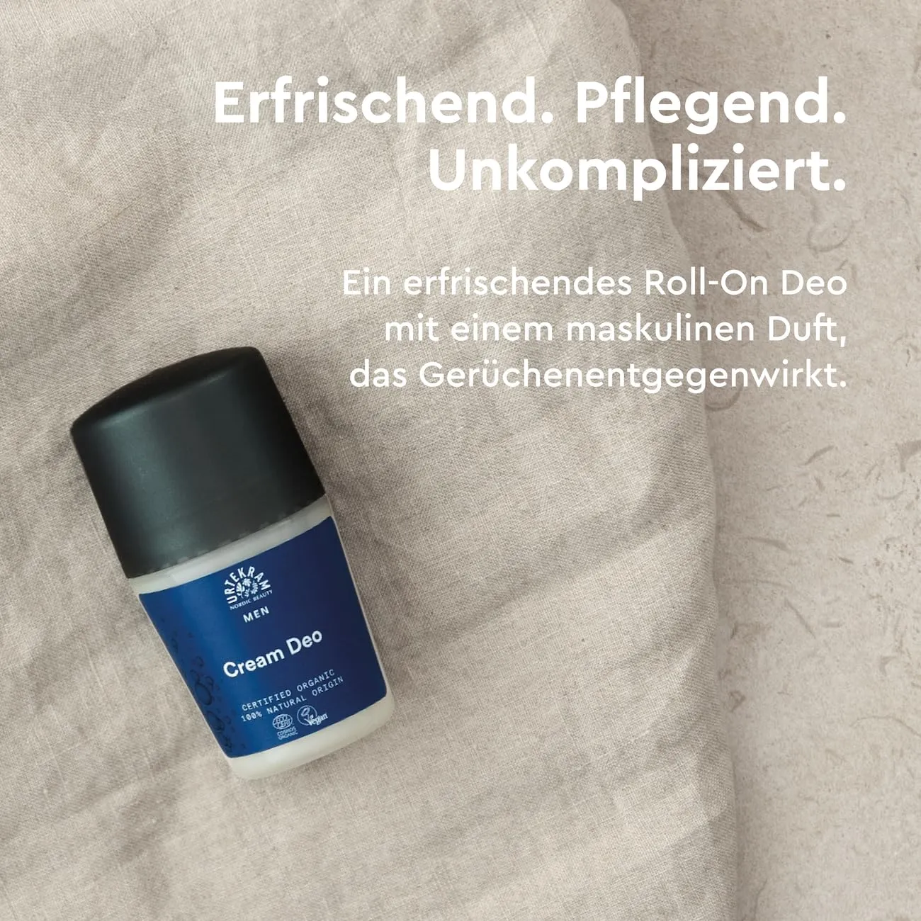 Urtekram Men Sandelholz Deostift 50 ml Zinkschutz bio