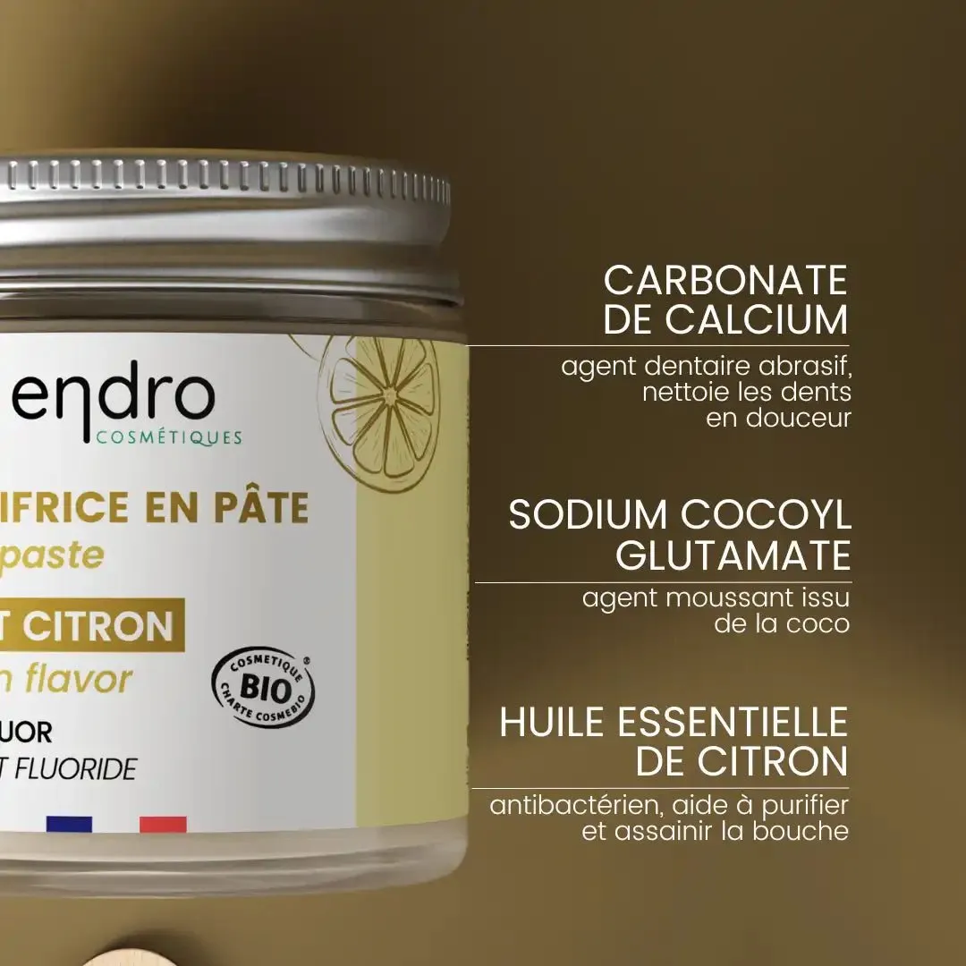 Endro Zahnpasta Zitrone Paste 185 g natürlich