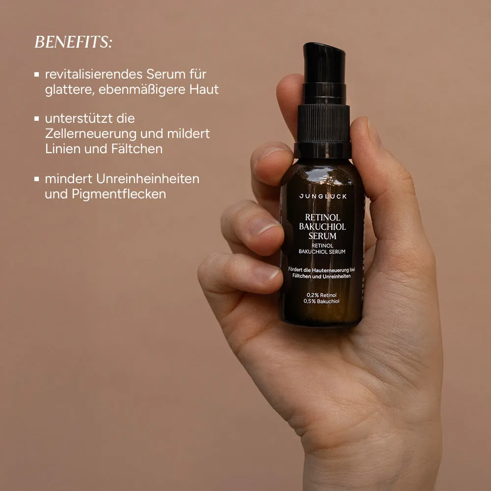 JUNGLÜCK Retinol Bakuchiol Serum 5 ml glättend