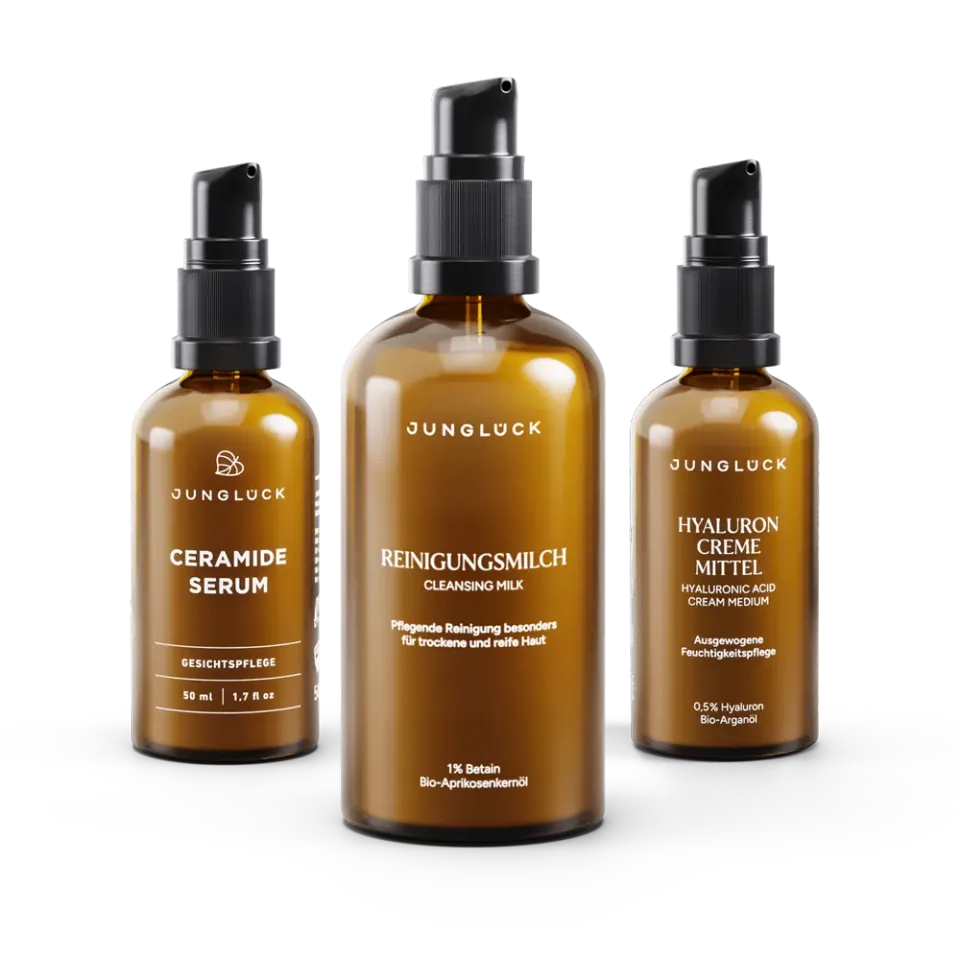 JUNGLÜCK Set Rötungen lindern Gesicht beruhigend Ceramide