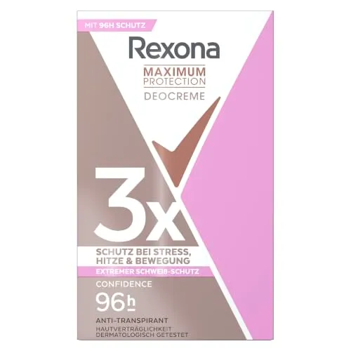 Rexona Maximum Protection Confidence Deo Creme 45 ml blumig