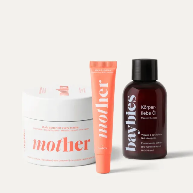 baybies The Mom Edit Pflege Trio Mama-Set Öl + Butter + Balm