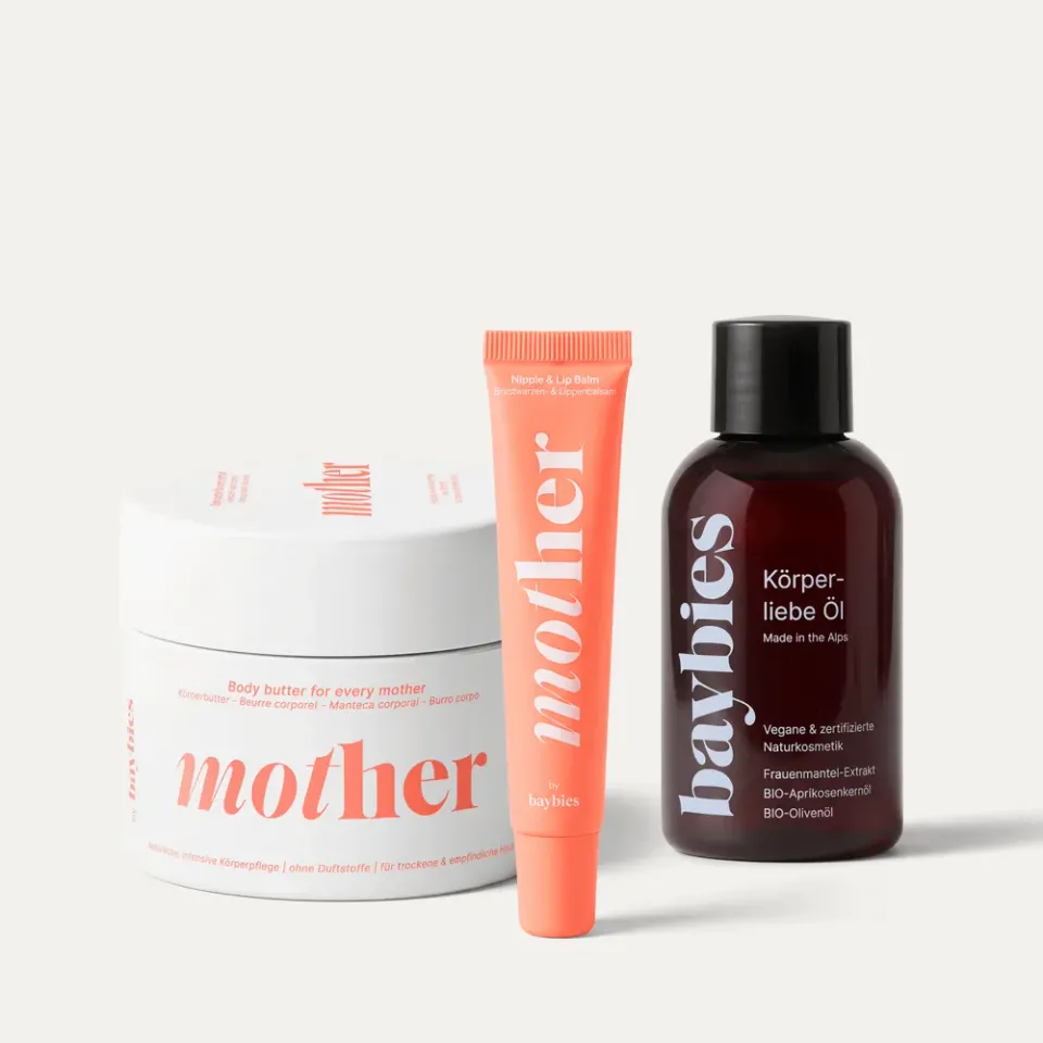 baybies The Mom Edit Pflege Trio Mama-Set Öl + Butter + Balm