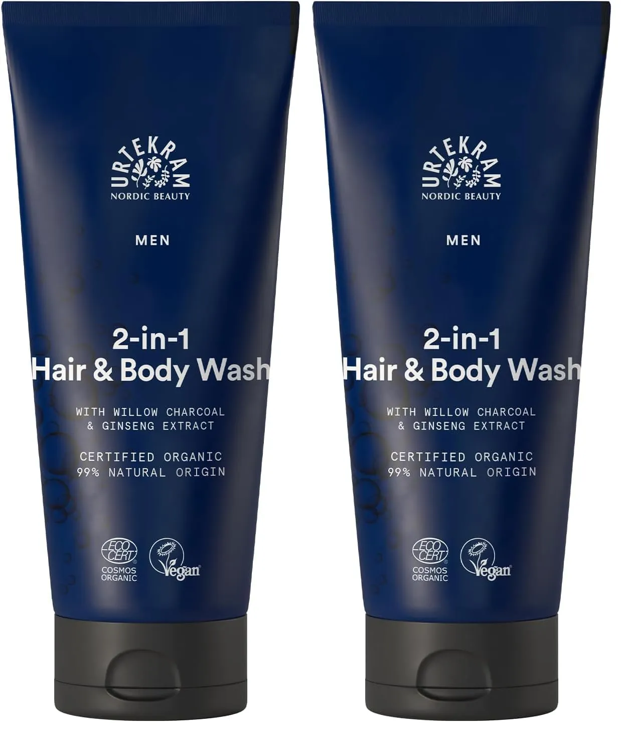 Urtekram Men 2-in-1 Haar- & Körperseife 200 ml Ginseng