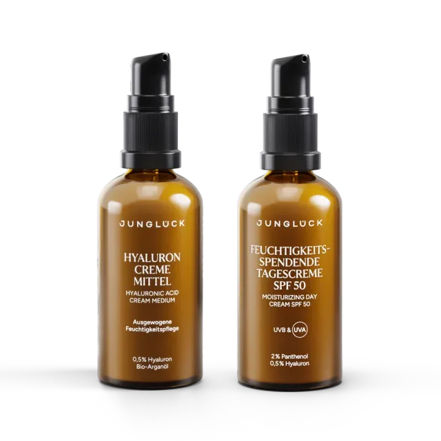 JUNGLÜCK Balanced Day & Night Kombi Gesichtspflege mit SPF