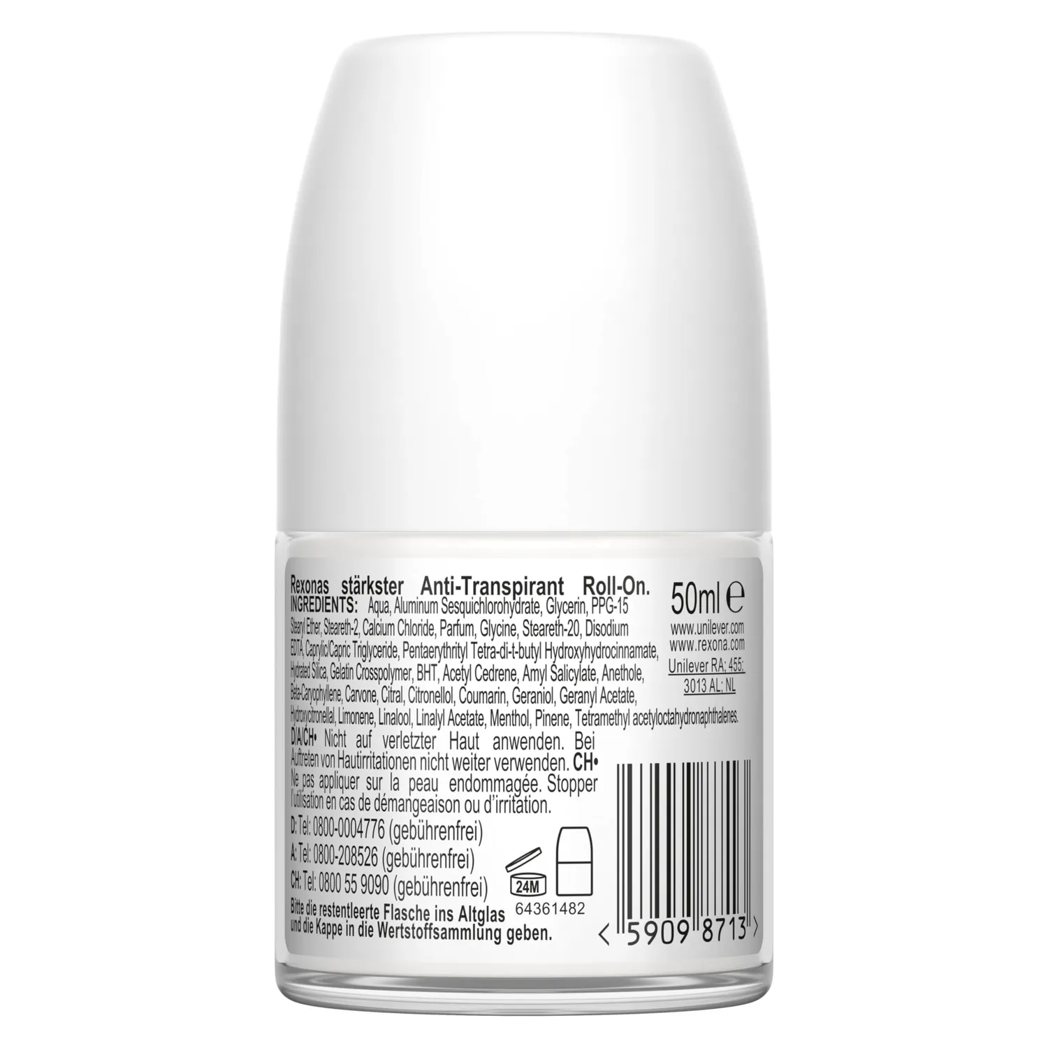 Rexona Maximum Protection Deo Roll-On 6x50 ml Cobalt Dry