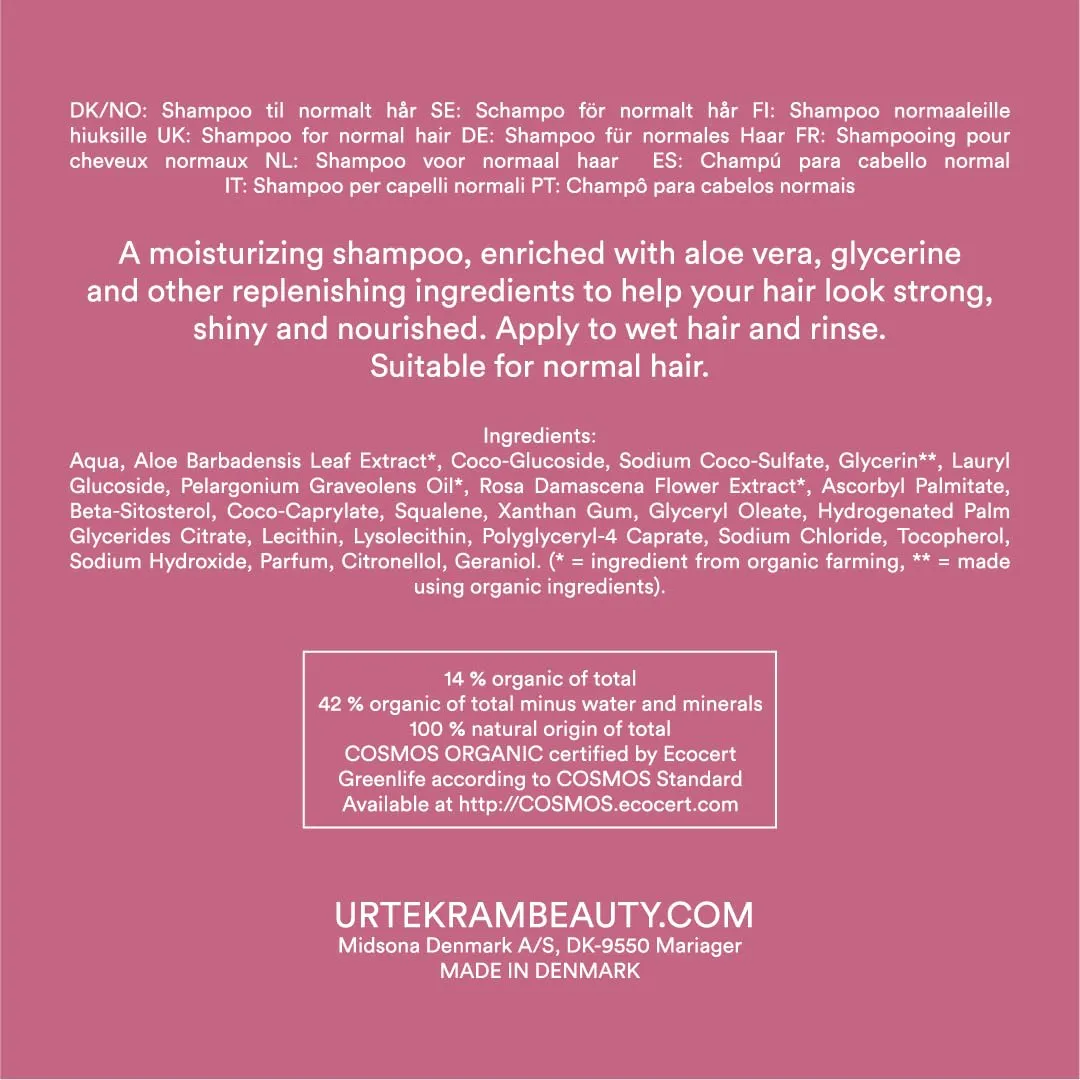 Urtekram Rose Shampoo 500 ml für normales Haar