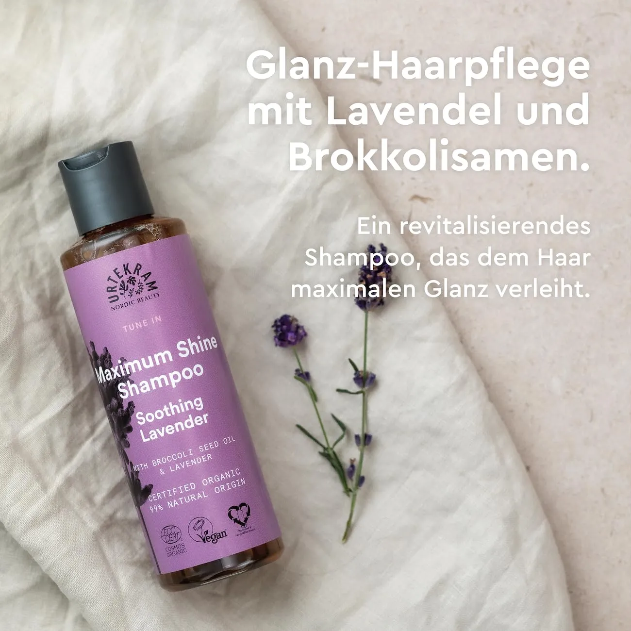 Urtekram Soothing Lavender Shampoo 250 ml Maximum Shine