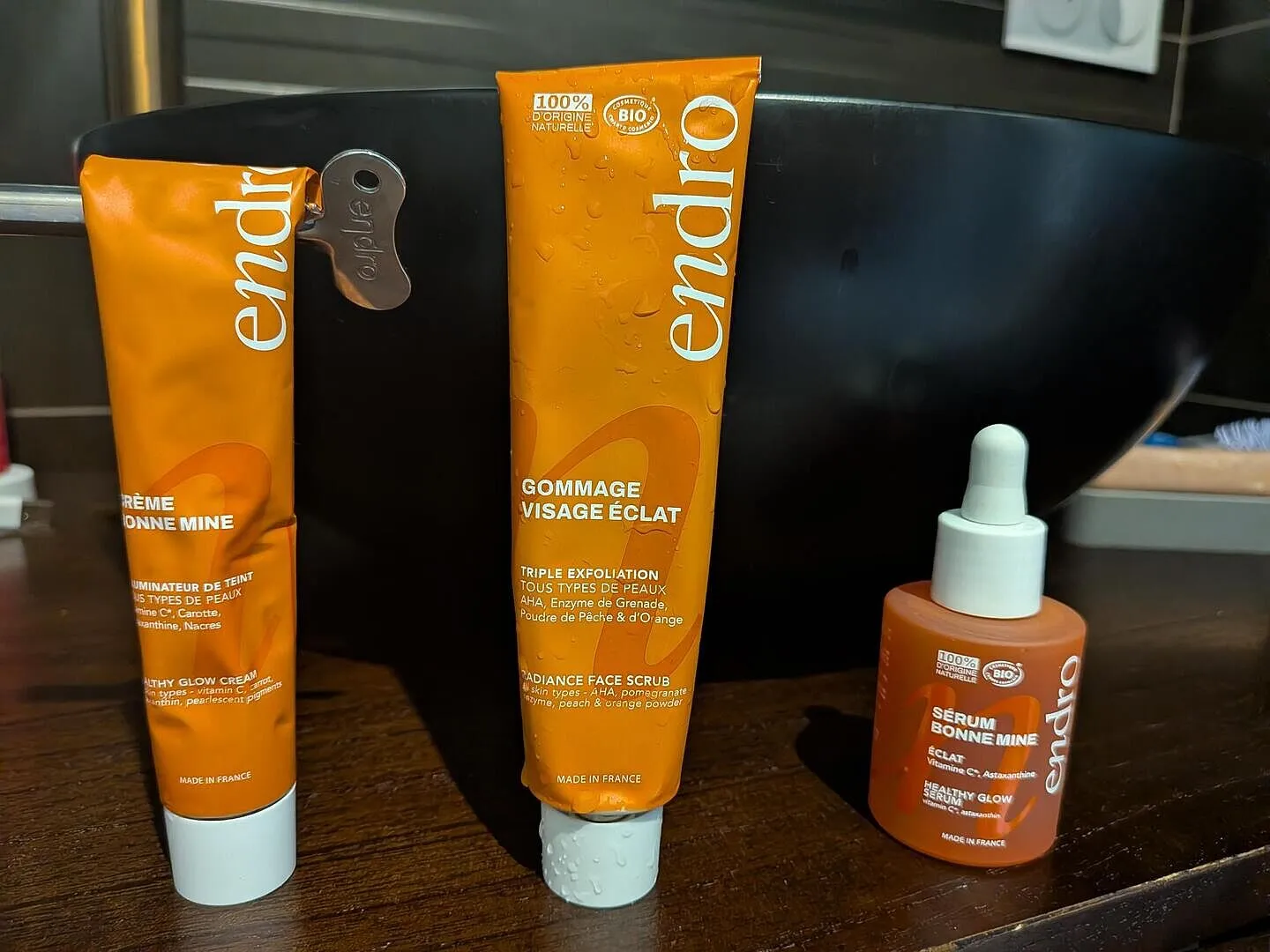 Endro Éclat Gesichtsroutine Set für Glow
