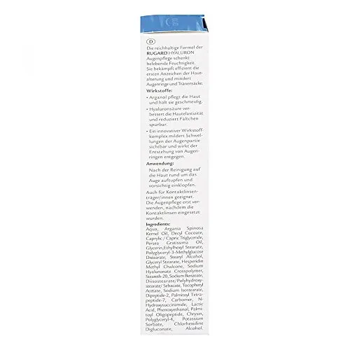 Rugard Hyaluron Augenpflege Creme 15 ml gegen Falten