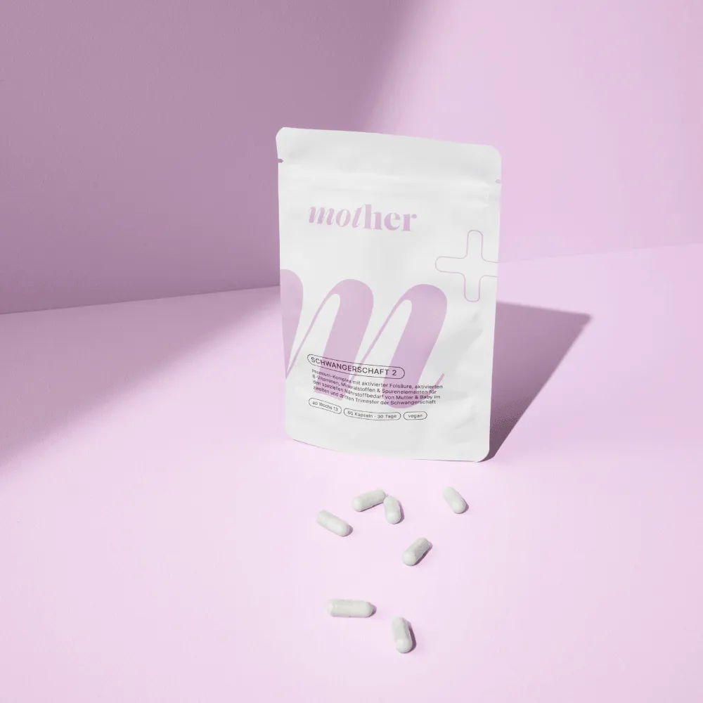 baybies mother+ Schwangerschaft 2 Kapseln bioaktives Folat