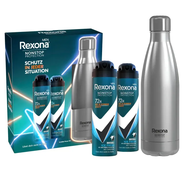Rexona Men Invisible Ice Fresh Deo-Geschenkset 2x150 ml 72h Schutz