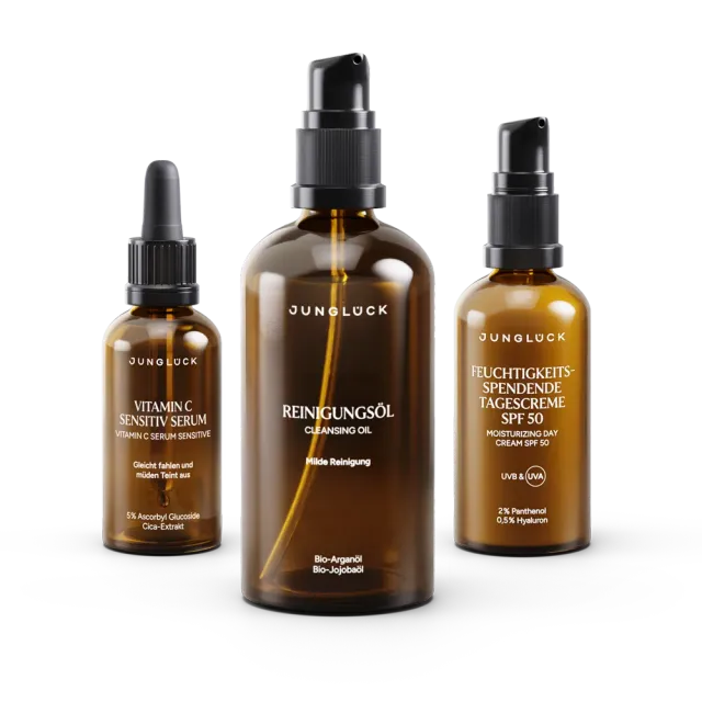 JUNGLÜCK Set Fahlen Teint SPF Serum mit Panthenol