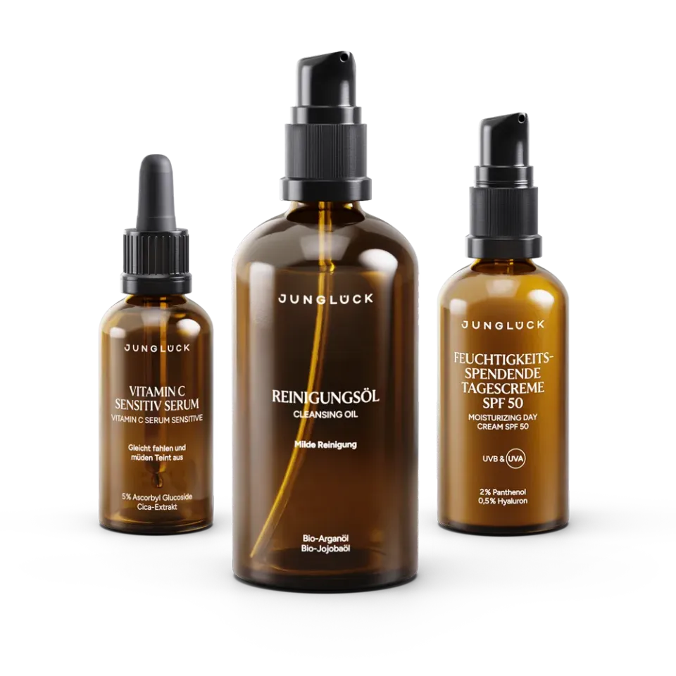JUNGLÜCK Set Fahlen Teint SPF Serum mit Panthenol
