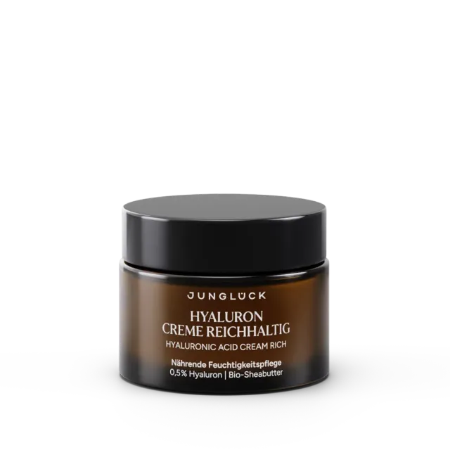 JUNGLÜCK Hyaluron Creme Reichhaltig Gesichtscreme 50 ml trocken