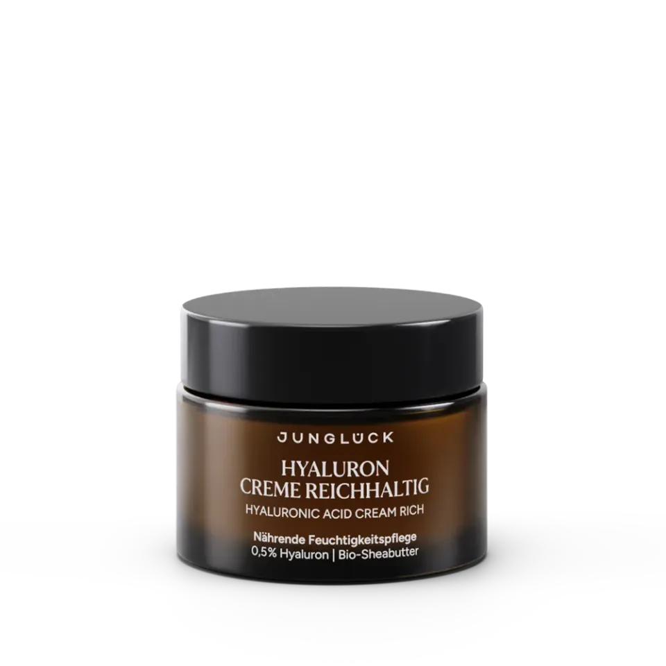 JUNGLÜCK Hyaluron Creme Reichhaltig Gesichtscreme 50 ml trocken