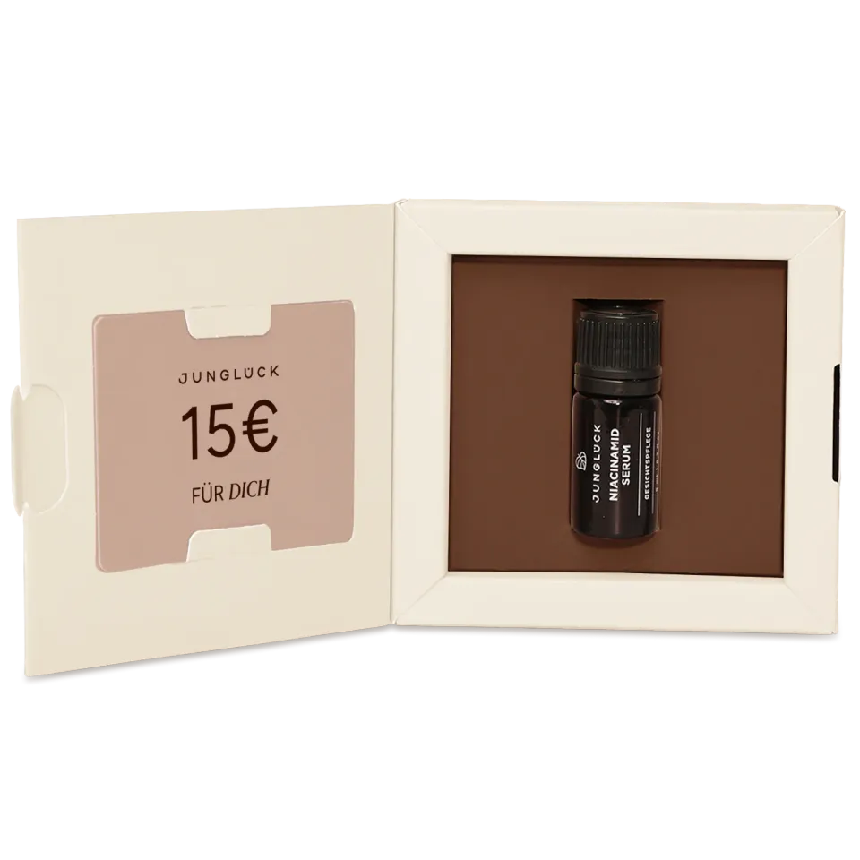 JUNGLÜCK Gutschein Box 15 EUR Geschenkgutschein Papier