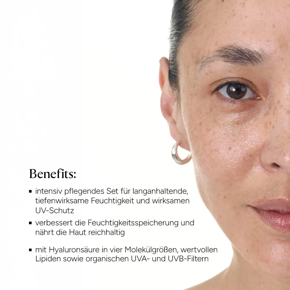 JUNGLÜCK Set Starke Trockenheit Pflegeset mit SPF trockene Haut