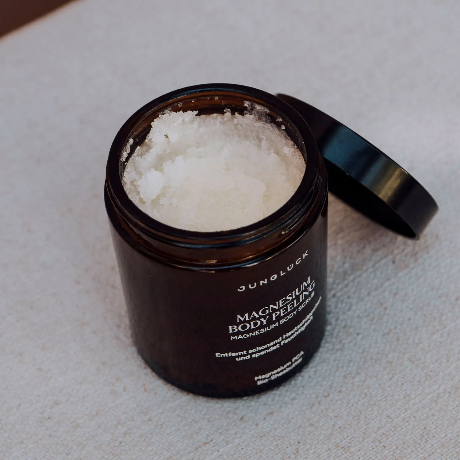 JUNGLÜCK Magnesium Body Peeling Körperpeeling 180 g ohne Duftstoffe