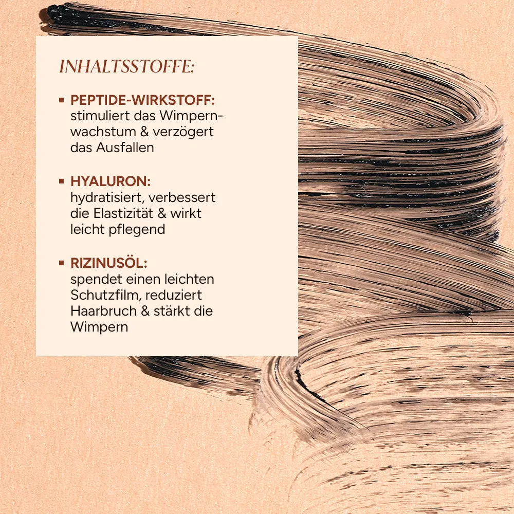 JUNGLÜCK Peptide Mascara 8 ml lange dichte Wimpern